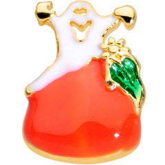 16G 5/16 Gold Tone Haunted Pumpkin Halloween Labret Monroe Tragus