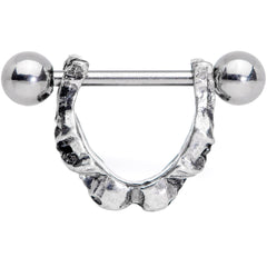 16G 3/8 Scary Skull Halloween Cartilage Cuff