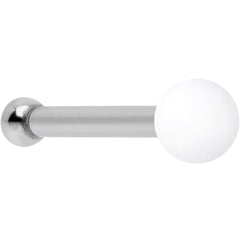 20G 1/4 White Matte 2mm Nose Bone
