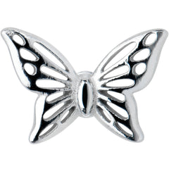 Open Wings Airy Butterfly Barbell Tongue Ring