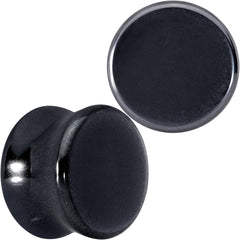 Natural Black Hematite Stone Saddle Plug Set