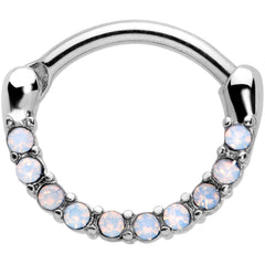 16G 5/16 Aurora Gem Paved Cartilage Clicker