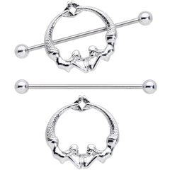 14G 13/16 Double Mermaid Nautical Nipple Shield Set