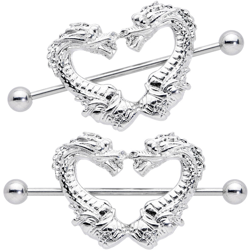 14G 13/16 Dragons Heart Nipple Shield Set