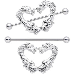 14G 13/16 Dragons Heart Nipple Shield Set