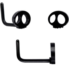 16G 20G Black Halloween Cartilage Labret Nose Ring Set of 3