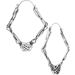 Skeletons Holding Hands Halloween Tunnel Plug Earrings