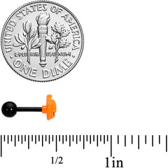16G 1/4 Black Bat Ghost Halloween Cartilage Tragus Set of 3