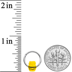 16G 3/8 Jar of Honey Hinged Segment Ring