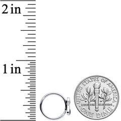 18G 3/8 Black Sitting Dog Nose Hoop