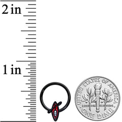 16G 3/8 Black Red Summer Kayak Boat Hinged Segment Ring