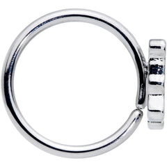 18G 3/8 Happy Purple Hippo Nose Hoop