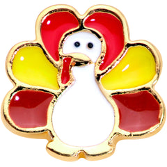 16G 1/4 Gold Tone Turkey Time Thanksgiving Cartilage Tragus