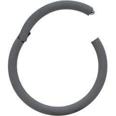 18G 3/8 Grey Matte Cartilage Hinged Segment Ring