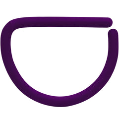 18G 3/8 Purple Matte D Shape Septum Ring