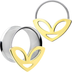 Two Tone Alien Face Double Flare Tunnel Plug Set