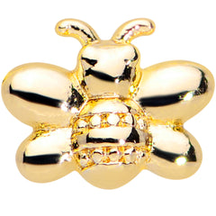 16G 1/4 Gold Tone Simply Stylish Bee Cartilage Tragus Earring