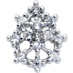 20G 5/16 Clear CZ Gem Constellation Nose Bone