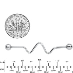 14G Spiral Center Project Barbell 40mm
