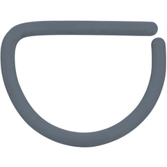 18G 3/8 Grey Matte D Shape Septum Ring