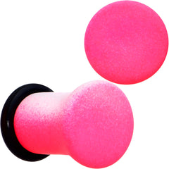 White Pink Ombre Matte Acrylic Single Flare Plug Set Sizes 2mm-12mm