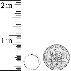 20G 3/8 Clear CZ Gem Forward Facing Nose Hoop