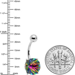 Vitrail Gem Simply Elegant Style Belly Ring