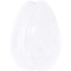 White Cloudy Quartz Drop Saddle Plug Set