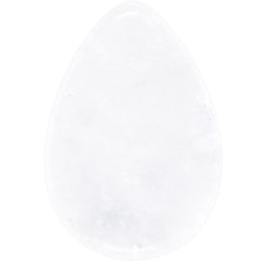 White Cloudy Quartz Drop Saddle Plug Set