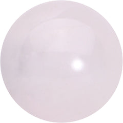16G 1/4 Elegant Pink Rose Quartz Internal Threaded Labret Tragus