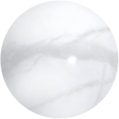 16G 5/16 Elegant White Howlite Internally Threaded Labret Tragus
