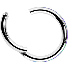 16G 5/16 Purple Synthetic Opal Forward Facing Hinged Segment Ring