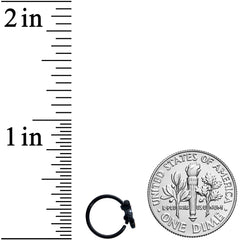 20G 5/16 Black Baby Penguin Nose Hoop