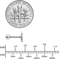 16G 1/4 Witch Hat Ghost Halloween Cartilage Tragus Earring