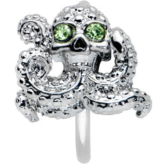 20G 5/16 Clear Green Gem Sunglasses Octopus Nose Hoop