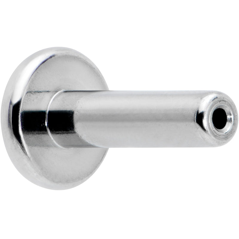 14G 1/4 G23 Titanium Threadless Post Only Labret Monroe Tragus