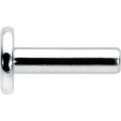 14G 1/4 G23 Titanium Threadless Post Only Labret Monroe Tragus