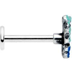 16G 5/16 Aurora Gem Colorful Glam Butterfly Labret Monroe Tragus