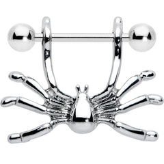 14G 7/16 Crawly Spider Halloween Nipple Shield Set