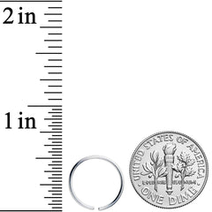 18G 1/2 Grade 23 Titanium Bendable Hoop Ring