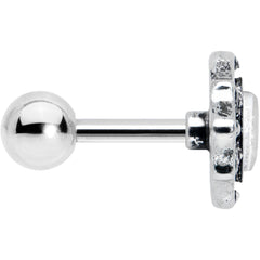 16G 1/4 Clear Gem Rhombus Retro Cartilage Tragus Earring