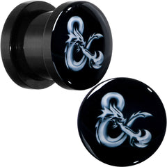 Licensed Dungeons & Dragons Ampersand Black Screw Fit Plug Set