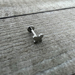 16G 5/16 Simple Butterfly Internally Threaded Labret Monroe Tragus