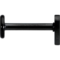 16G 5/16 Black Simple Heart Internally Threaded Labret Tragus