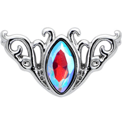 16G 1/4 Aurora Gem Deco Waves Labret