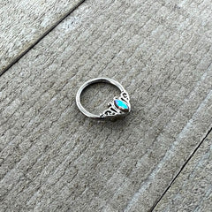 16G 3/8 Aurora Gem Deco Waves Hinged Segment Ring