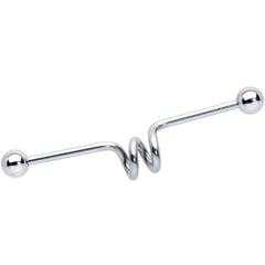 14G Loops Waves Industrial Project Bar 40mm Set of 5