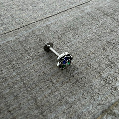 16G 5/16 Spring Flower Green Blue Labret Monroe Tragus