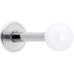 16G 5/16 Matte White Aurora Labret Monroe Tragus