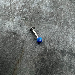 16G 5/16 Matte Blue Aurora Labret Monroe Tragus